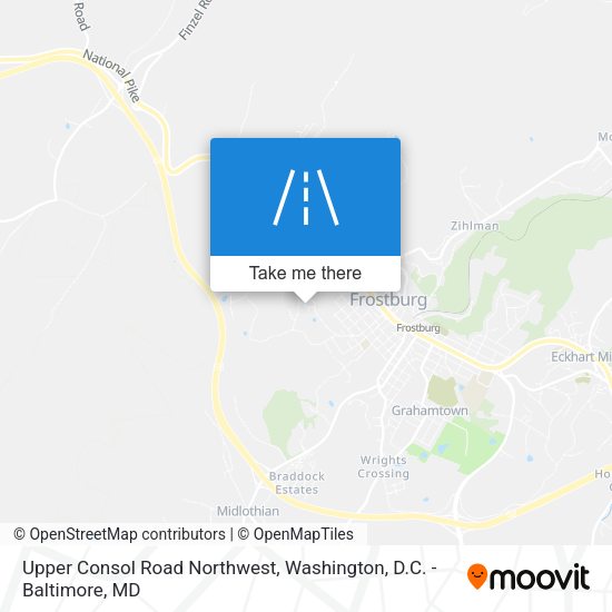 Upper Consol Road Northwest map