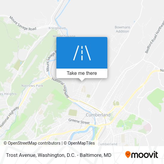 Trost Avenue map