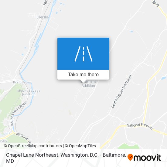 Chapel Lane Northeast map