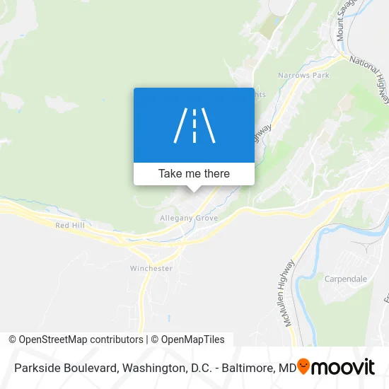 Parkside Boulevard map