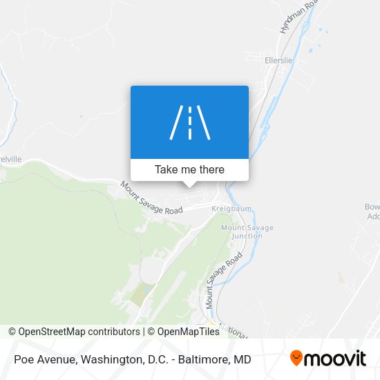 Poe Avenue map