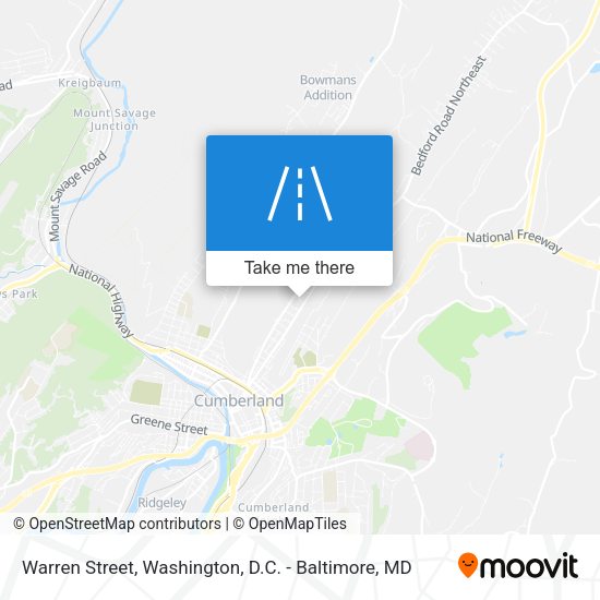 Warren Street map