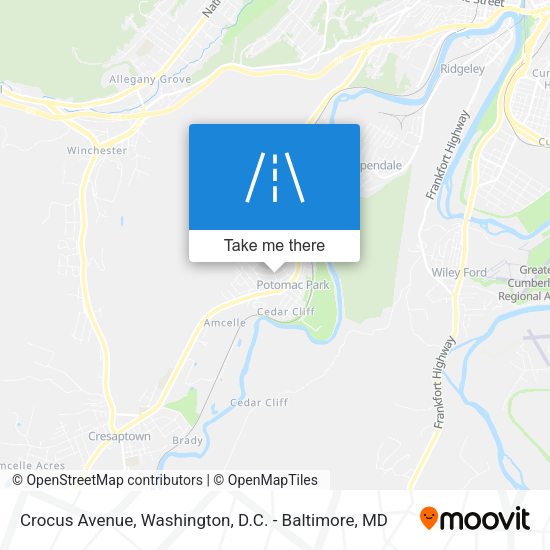 Mapa de Crocus Avenue
