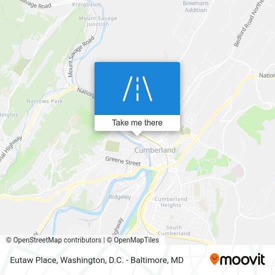 Mapa de Eutaw Place