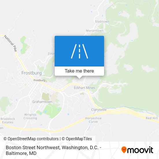 Boston Street Northwest map