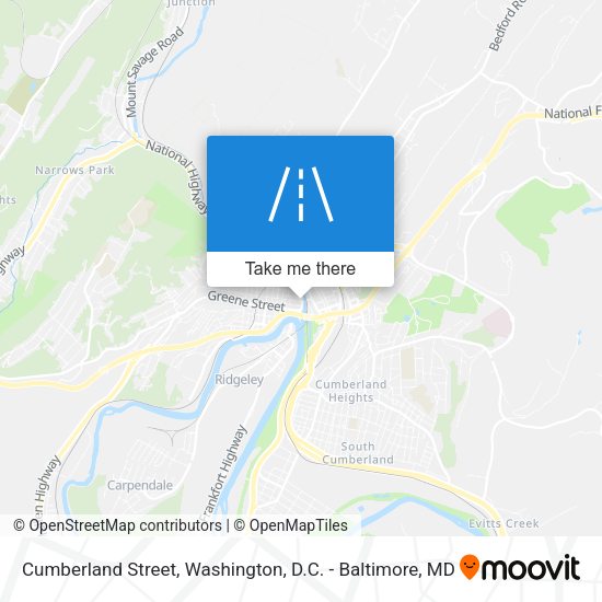 Mapa de Cumberland Street
