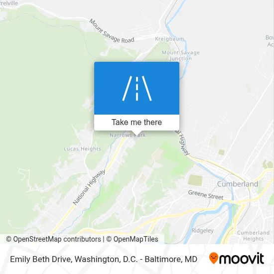Emily Beth Drive map
