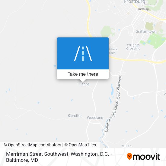 Mapa de Merriman Street Southwest