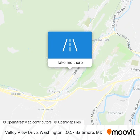Valley View Drive map