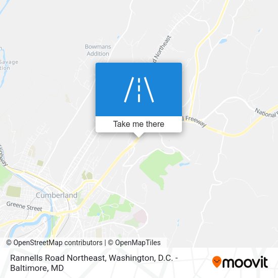 Rannells Road Northeast map