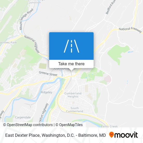 East Dexter Place map