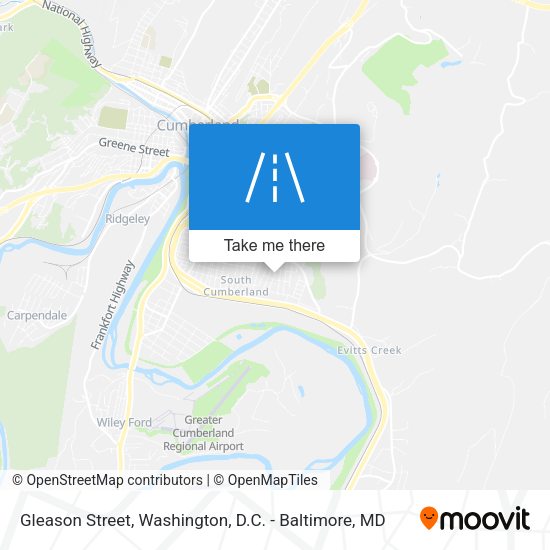 Gleason Street map