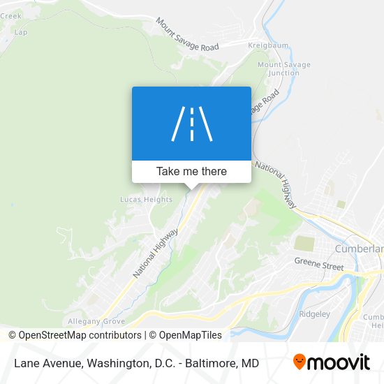 Mapa de Lane Avenue