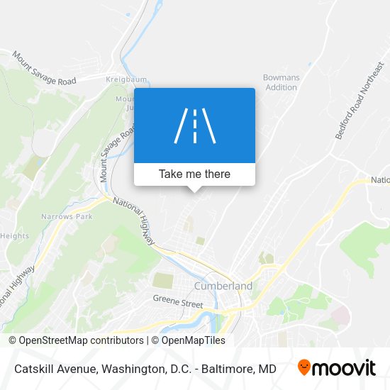 Catskill Avenue map
