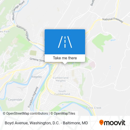 Mapa de Boyd Avenue