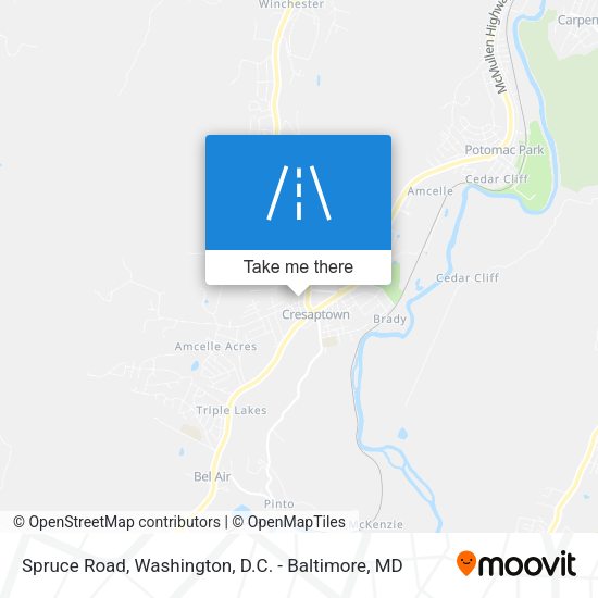 Mapa de Spruce Road