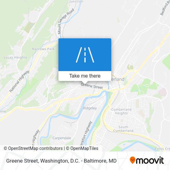 Greene Street map