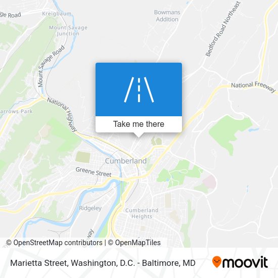 Marietta Street map