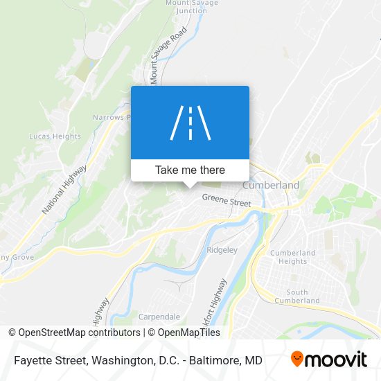 Mapa de Fayette Street