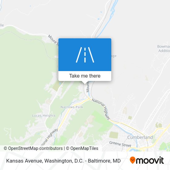 Kansas Avenue map