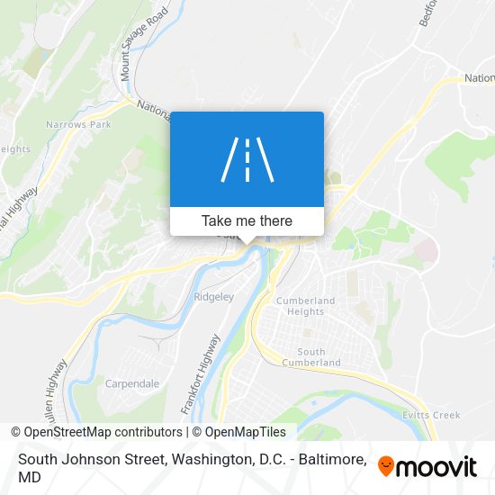 South Johnson Street map