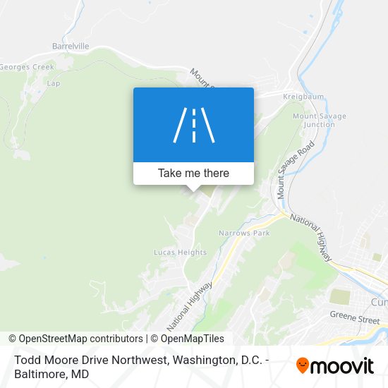 Todd Moore Drive Northwest map