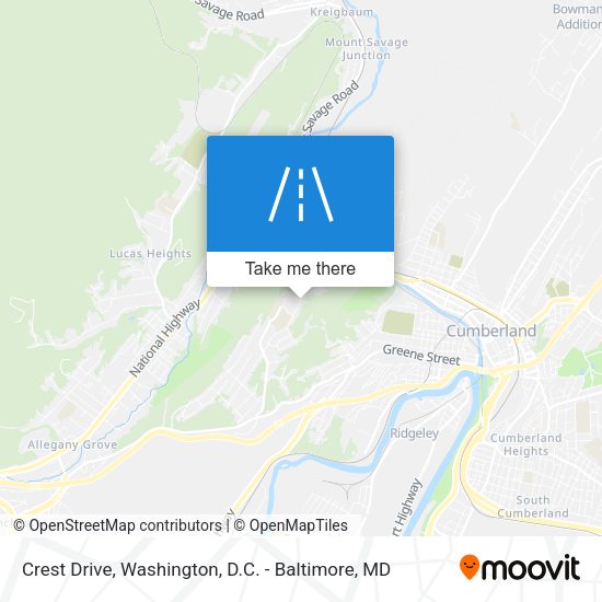 Mapa de Crest Drive