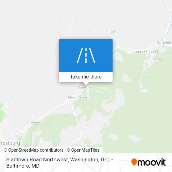 Slabtown Road Northwest map