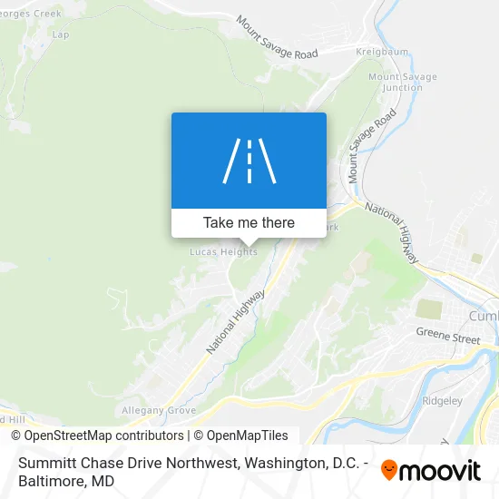 Summitt Chase Drive Northwest map