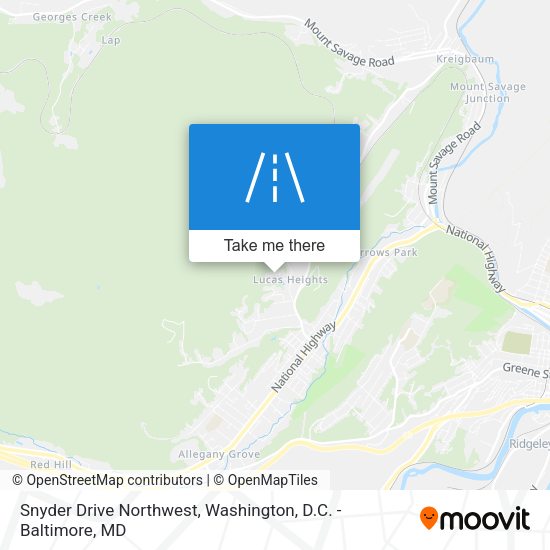Snyder Drive Northwest map