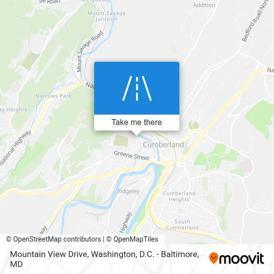 Mountain View Drive map