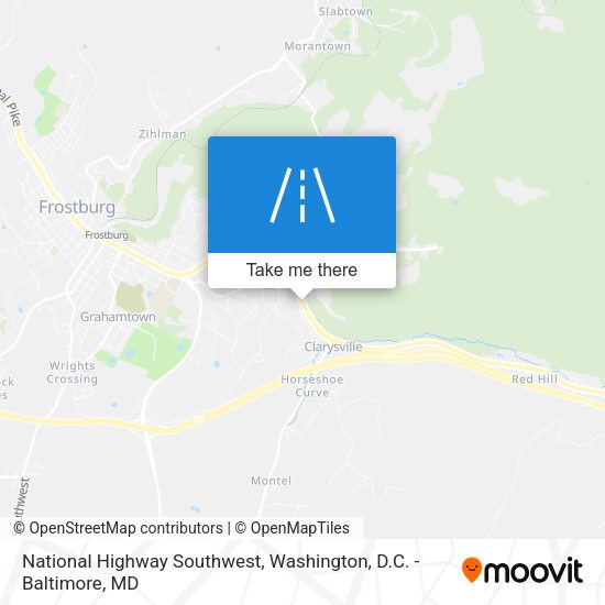 Mapa de National Highway Southwest