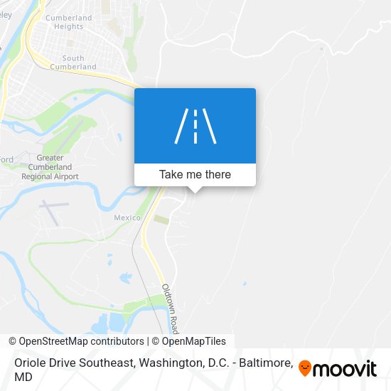 Oriole Drive Southeast map
