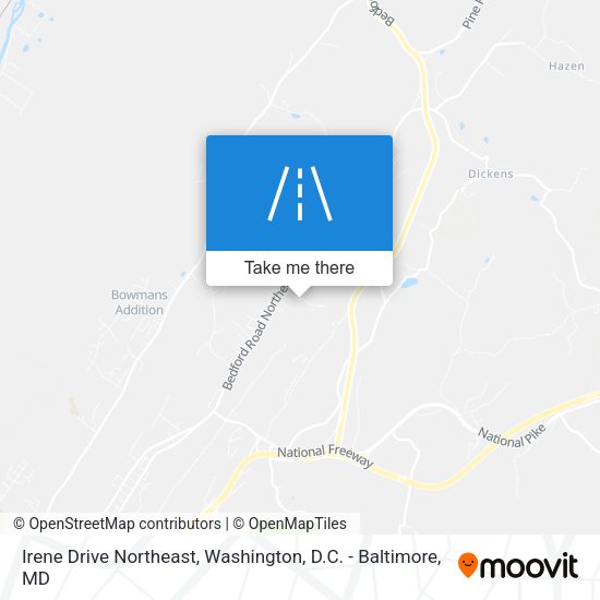 Mapa de Irene Drive Northeast