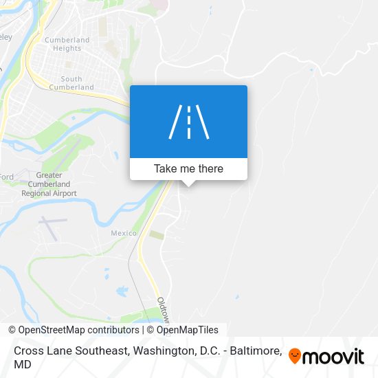 Cross Lane Southeast map