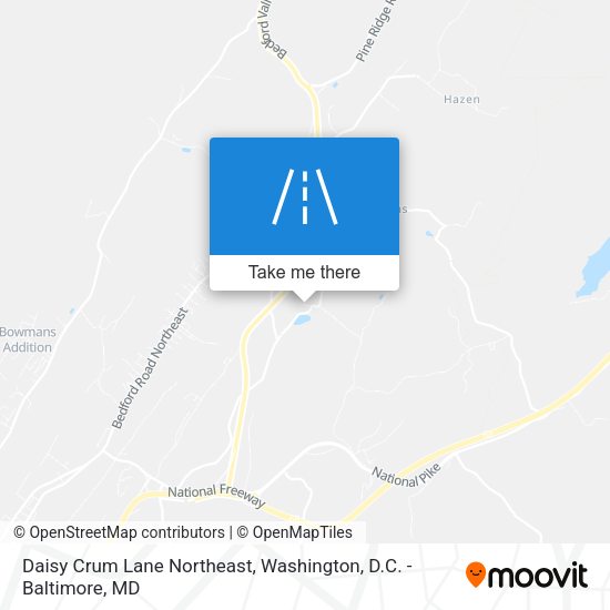 Mapa de Daisy Crum Lane Northeast