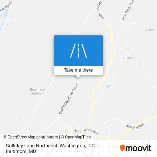 Golliday Lane Northeast map