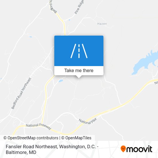 Fansler Road Northeast map