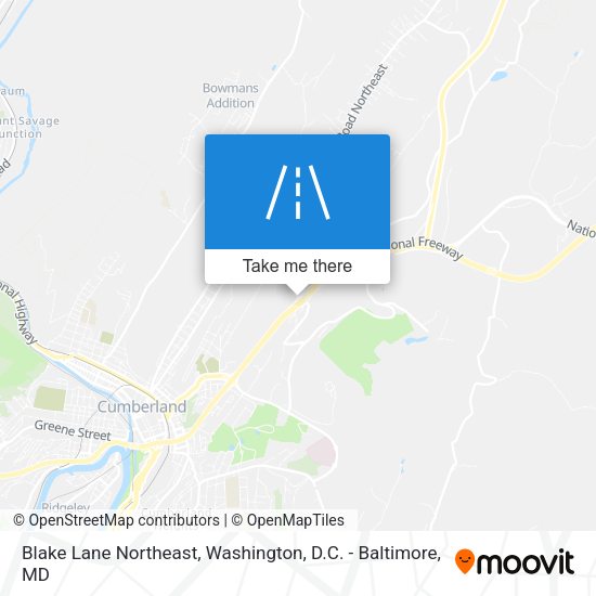 Mapa de Blake Lane Northeast
