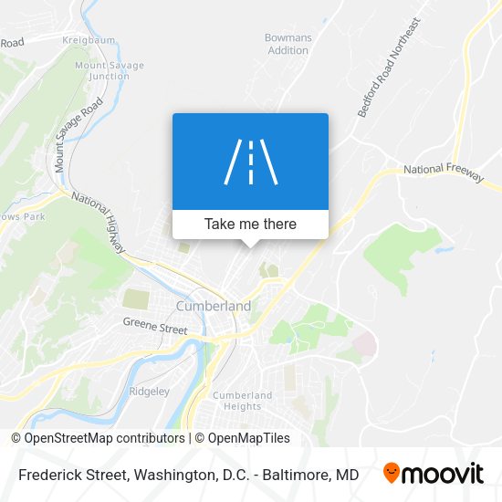 Frederick Street map