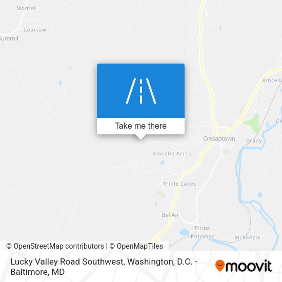 Mapa de Lucky Valley Road Southwest