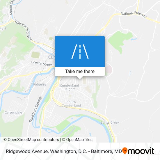 Mapa de Ridgewood Avenue