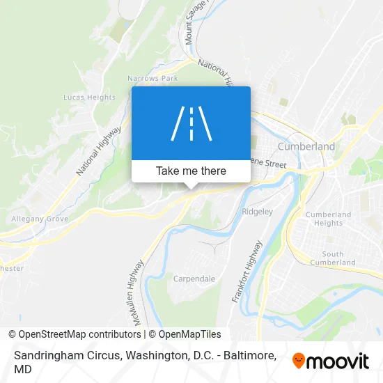 Sandringham Circus map
