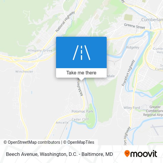 Beech Avenue map