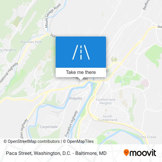 Paca Street map
