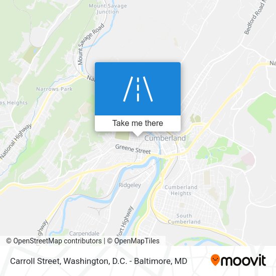 Carroll Street map