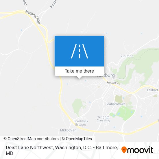 Deist Lane Northwest map