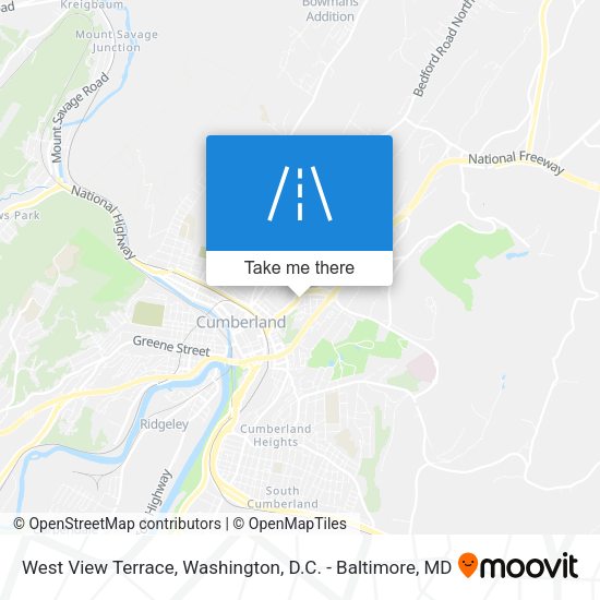 West View Terrace map
