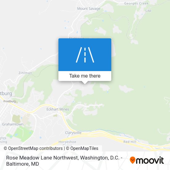 Rose Meadow Lane Northwest map