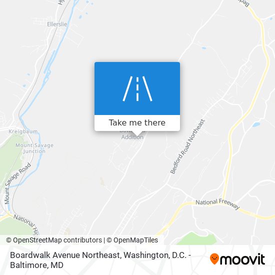 Mapa de Boardwalk Avenue Northeast